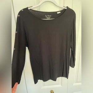 Chico’s size 1 (which is an 8/10 in woman’s).